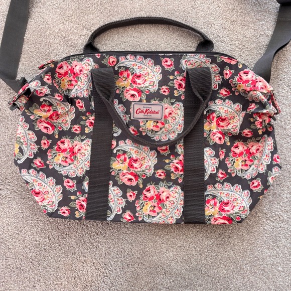 Cath Kidston London Paisley Rose Oil Cloth Weekend‎ Travel Bag Shoulder Strap - Picture 5 of 12